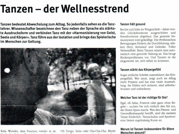 Tanzen - der Wellnesstrend