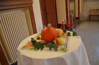 Tischdekoration am Danceorama Herbstball