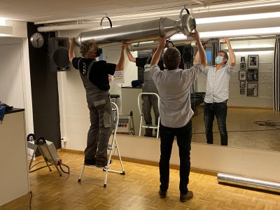 Raumluft Desinfektions System im Studio 4