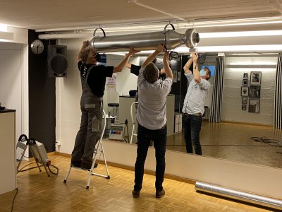 Raumluft Desinfektions System im Studio 4