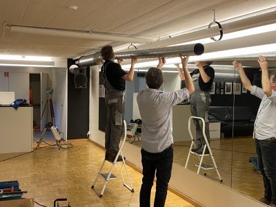 Raumluft Desinfektions System im Studio 4