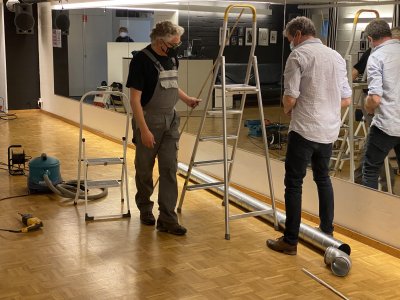 Raumluft Desinfektions System im Studio 4