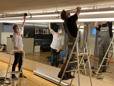Raumluft Desinfektions System im Studio 4